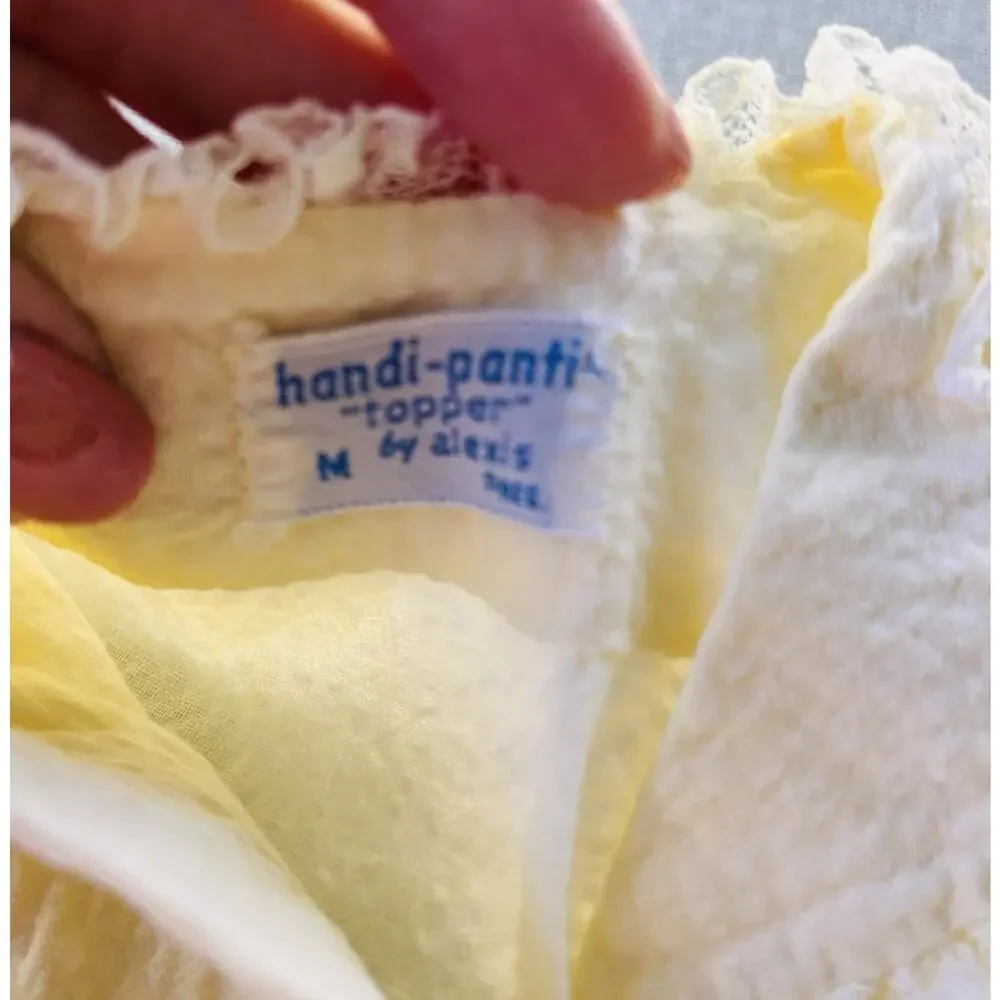 Darling Vintage Alexis Handi Panti Baby Girl’s Yellow Top & Diaper Cover Medium